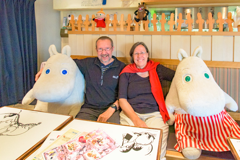 Karin and Jürgen and the Moomins