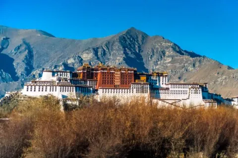 Potala Palace and former seat of government of the Dalai Lamas