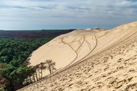 Dune du Pilat on the Atlantic coast near Arcachon in the Nouvelle-Aquitaine region