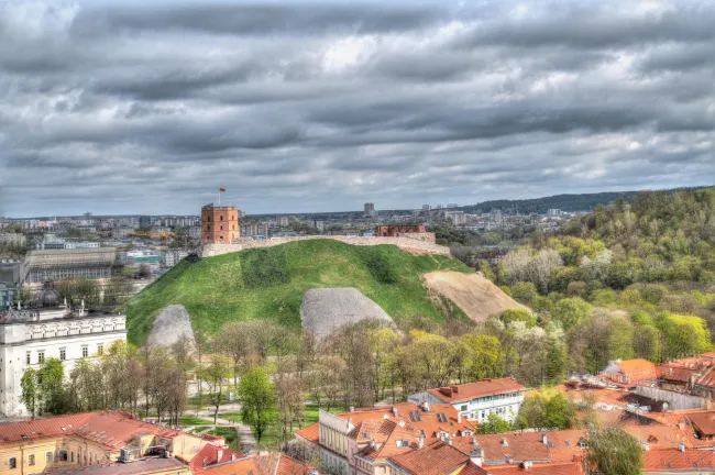 View of Vilnius from the steeple of St. John's Church