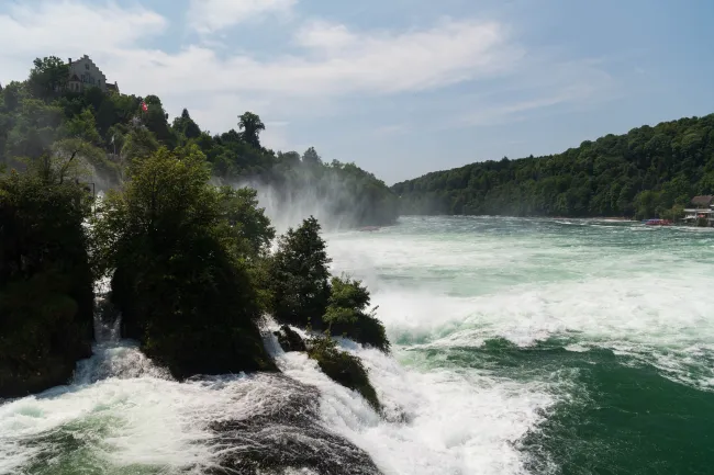 The Rhine Falls near Schaffhausen