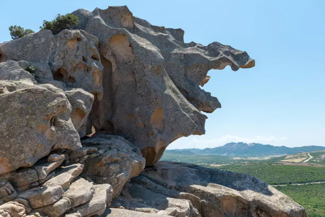 At the bear rock at the "Capo d'Orso," symbol of northern Sardinia