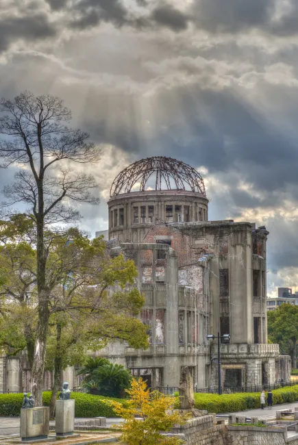 Die "Atombomben-Kuppel", das ehemalige Gebäude der Industrie- und Handelskammer aus dem Jahr 1914