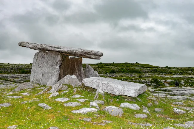 The Poulnabrone Dolmen in County Clare, Ireland