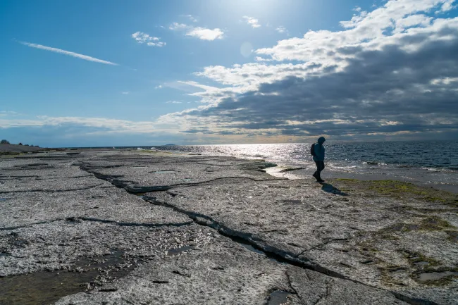 On the Klapperstein coast in the south of Öland