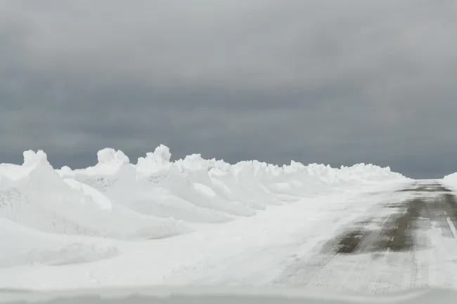 Die letzten Kilometer zum Nordkap über Schnee und Eis