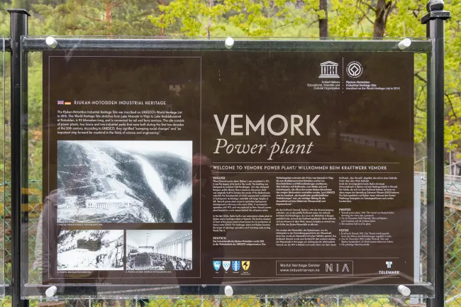 At the Vermork hydroelectric power station