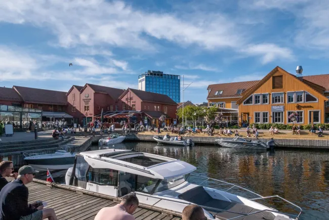 Harbor district in Kristiansand