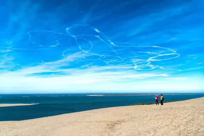 Sky drawings over the Dune du Pilat