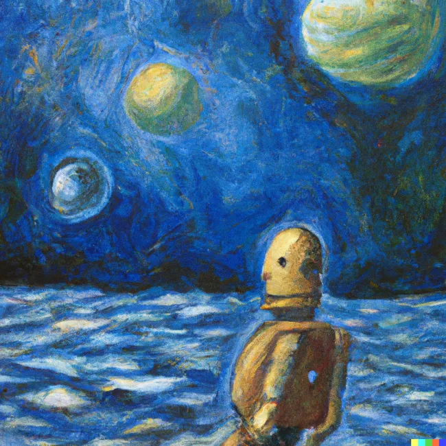 WALL·E à la van Gogh