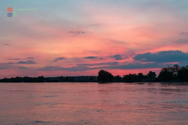 Sonnenuntergang im Donaudelta