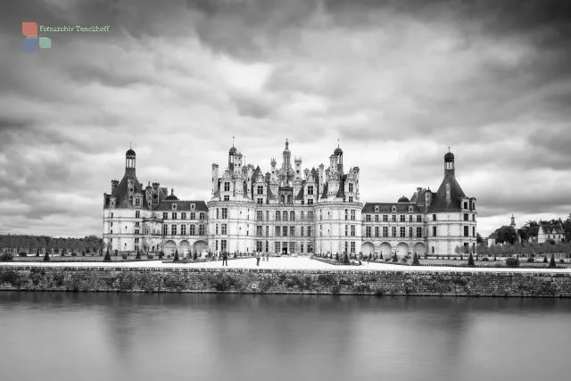 Chambord Castle in infrared