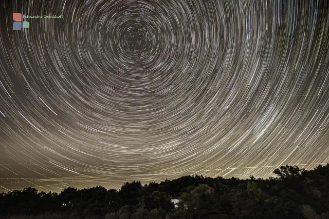 Star trails over the Valley of the Hanfcreek
