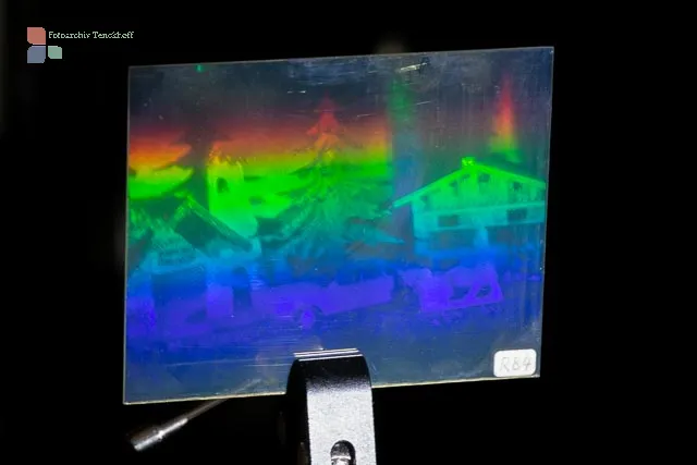 Regenbogen-Hologramm