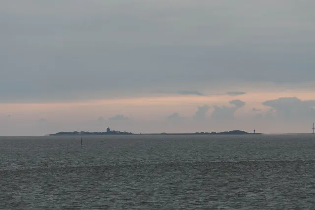 Die Insel Neuwerk in der Elbmündung zur Nordsee