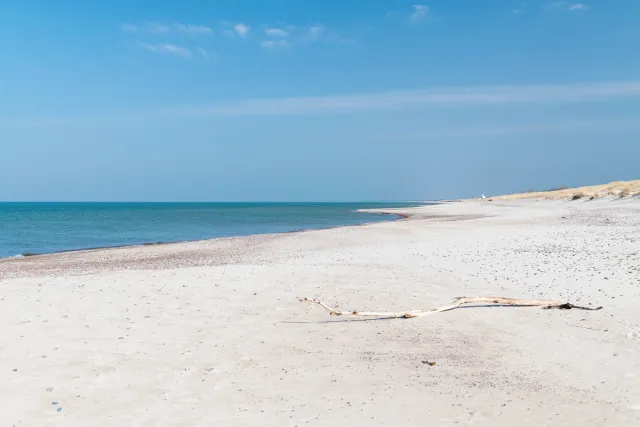 The wide white beaches of the Curonian Spit