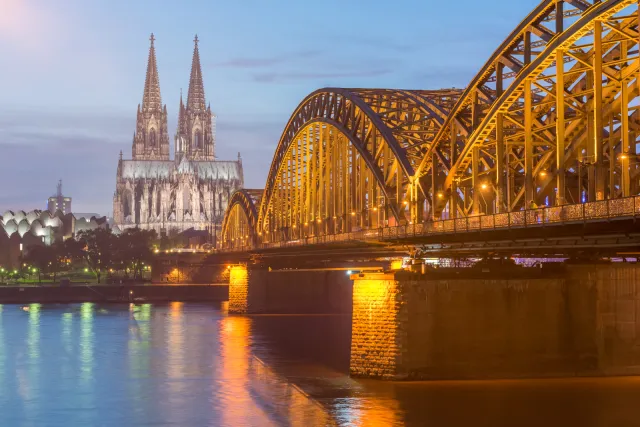 Cologne Cathedral at the blue hour