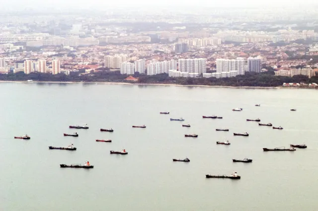 Der Hafen von Singapur