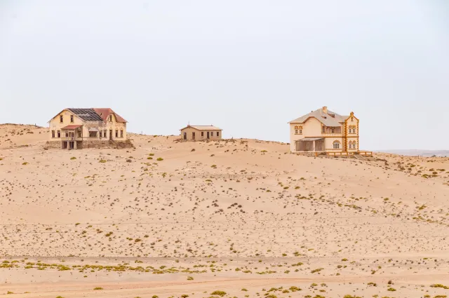 The houses of the ghost town