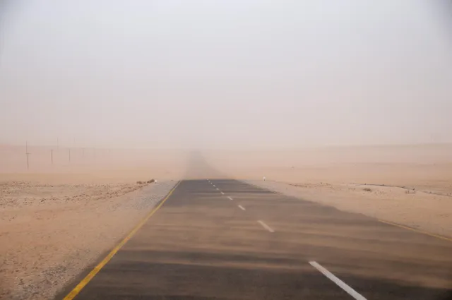 Im Sandsturm der Namib