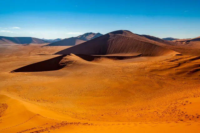 The dune landscape around Dune 45 in the Namib