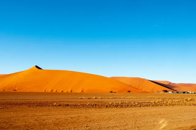 Die Dünenlandschaft rund um Düne 45 in der Namib