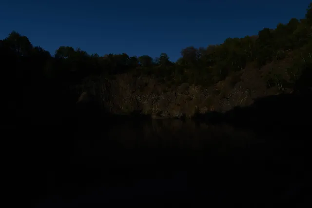 The basalt lake in Eulenberg (-4 exposure values)