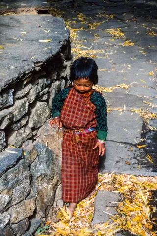 Kind im Rinpung Dzong