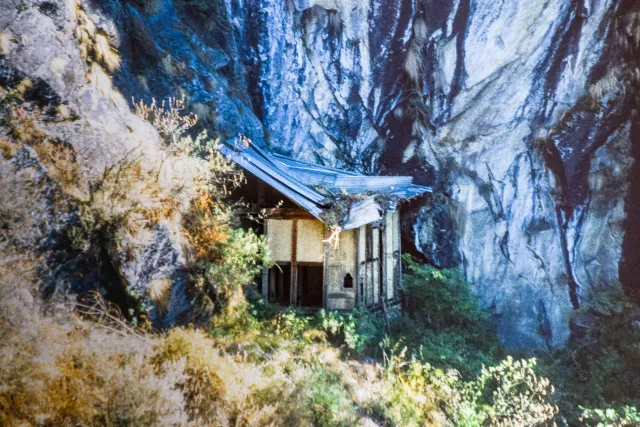 The hermitage in the Tiger's Nest Monastery