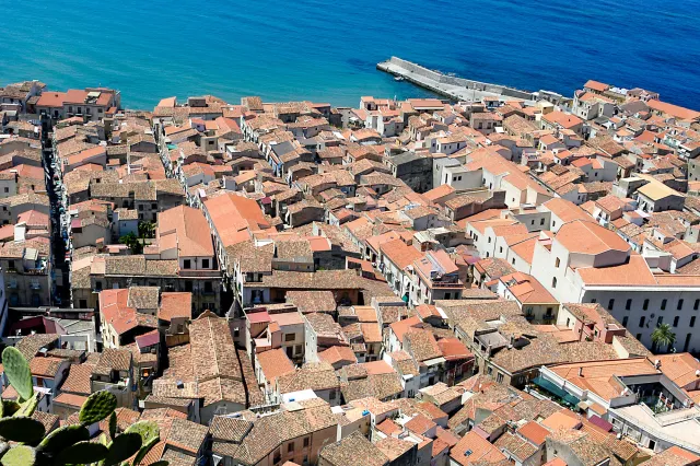 Cefalu from the mountain