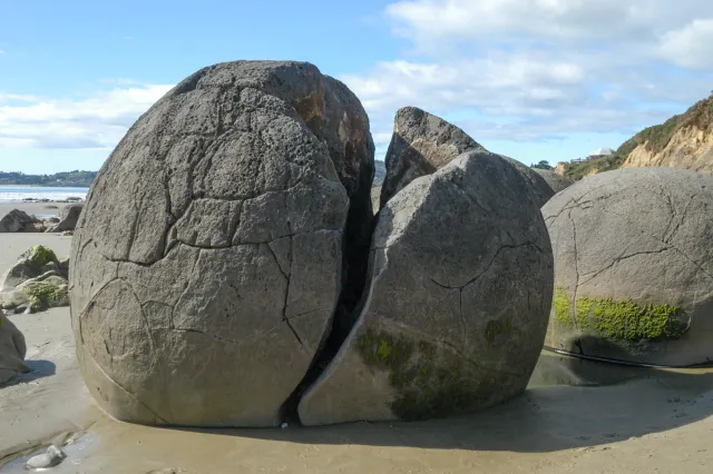 The Moeraki Boulders on Boulders Beach