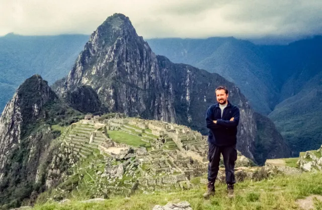 Jürgen in front of Machu Picchu