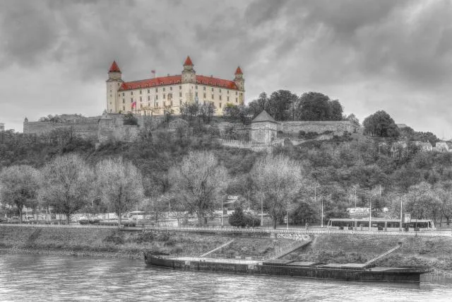 Bratislava Castle over the Danube