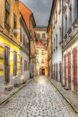 In the old town of Bratislava