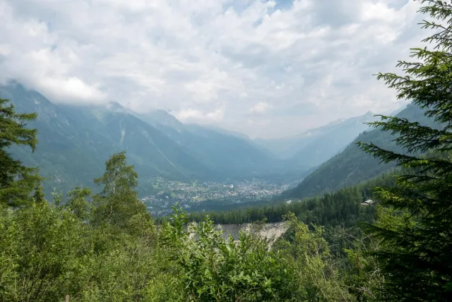 View of the Chamonix valley