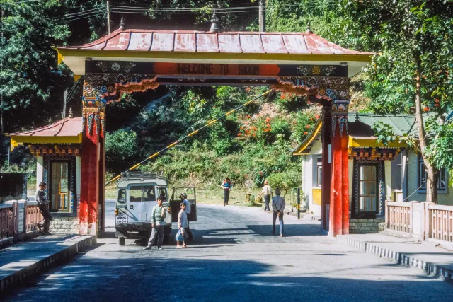Grenze zu Sikkim