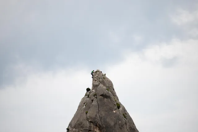 Besteigung der Felsnadel, L'Aguglia oder Punta Caroddi 