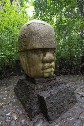 Colossal head of the Olmecs