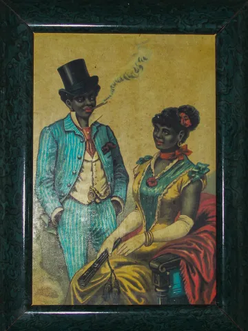 Recording of the painting of a Creole couple