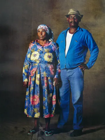Ablichtung des Porträts eines kreolischen Paars