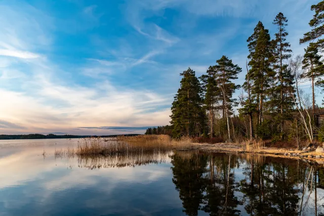 Ufer des  Unden Sees in der Nähe von Gårdsjö (Örebro)