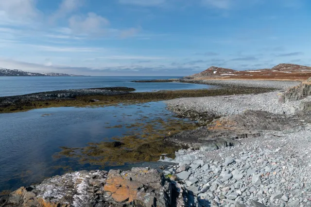 Die Landschaft im Norden der Insel Vardøya 