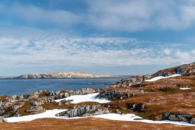 Die Landschaft im Norden der Insel Vardøya 