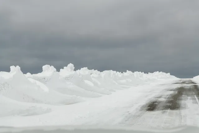 Die letzten Kilometer zum Nordkap über Schnee und Eis