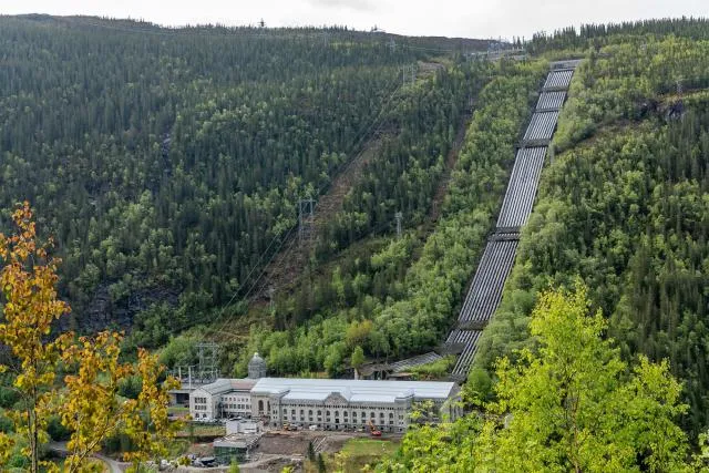 Vermork - hydroelectric power station in Rjukan, Norway
