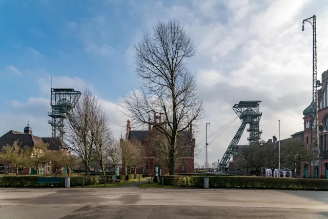 The two winding towers of the Zollern 2/4 colliery in Bövinghausen
