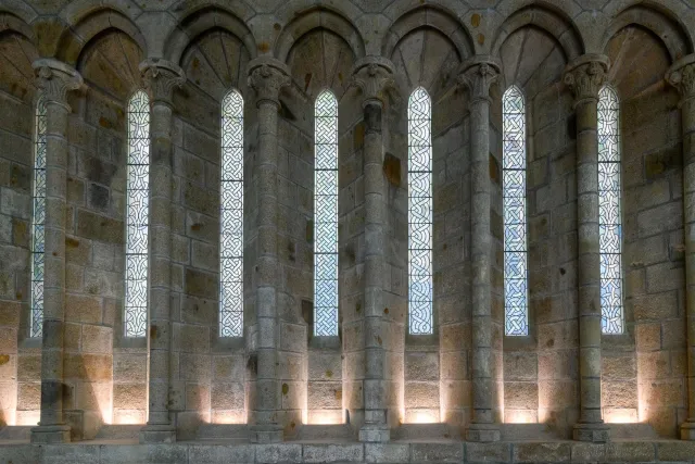 Interior views of Mont Saint Michel