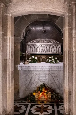 Die Kathedrale von Santiago de Compostela, das Ziel des Jakobsweges