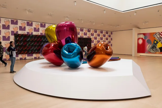 Tulipanes von Jeff Koons im Guggenheim-Museum