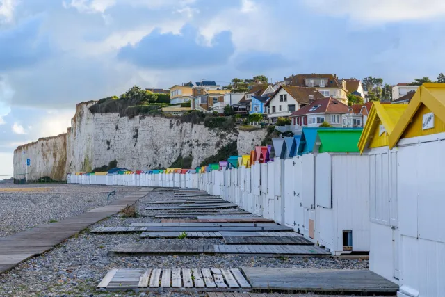 Houses on the cliffs of Criel-sur-Mer